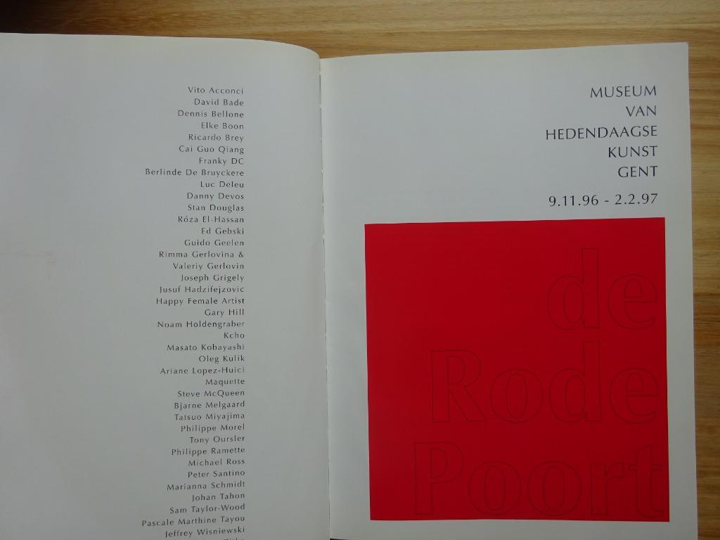MHK Gent, De Rode Poort, 1996, Boeken, Kunst en Cultuur | Beeldend, Ophalen of Verzenden, Zo goed als nieuw, Schilder- en Tekenkunst
