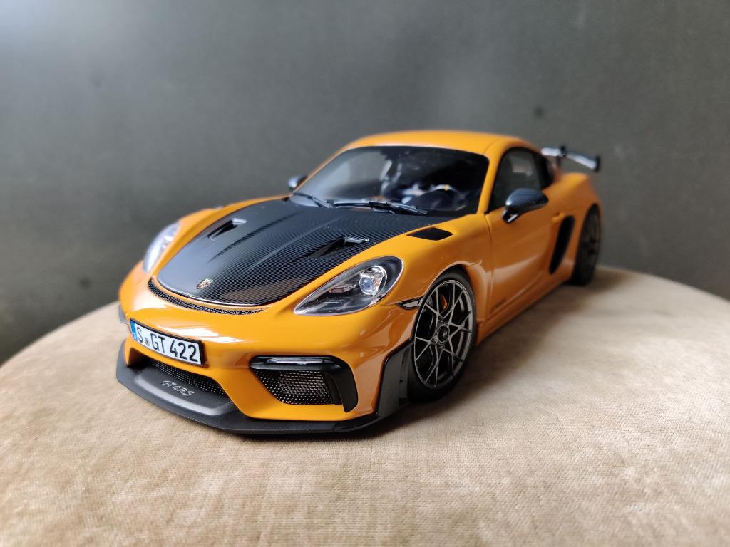 Porsche Cayman GT4 RS Norev 1:18e neuve, en boîte., Ophalen of Verzenden, Nieuw, Auto, Norev