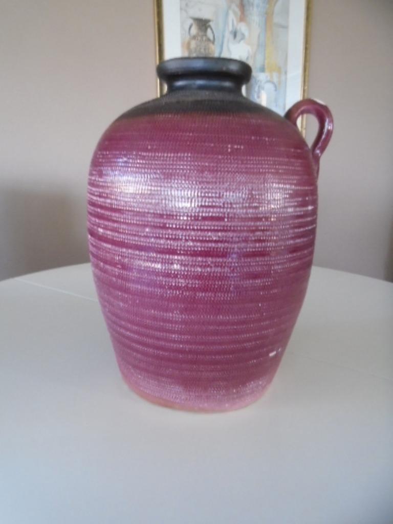 LATINA VAAS /KRUIK GROOT HOOG 37 CM DIA 27 CM (2) NIEUW, Moins de 50 cm, Poterie ou Porcelaine, Enlèvement, Neuf