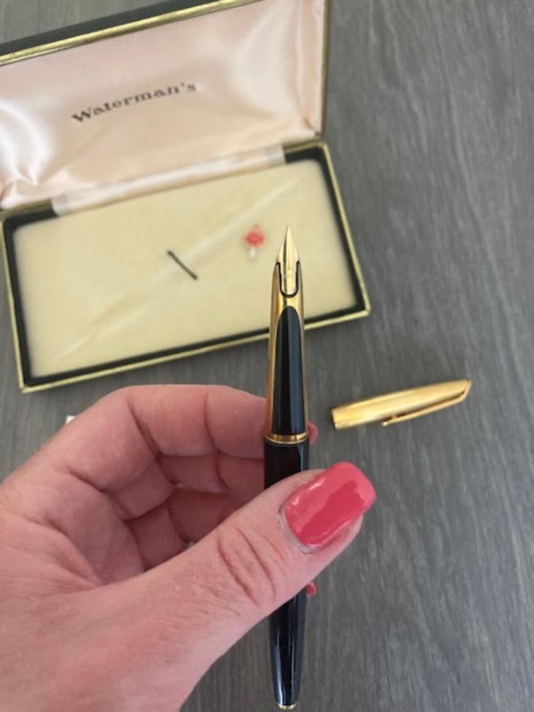 Vulpen Waterman CF 18K goud - Vintage, Avec boîte, Stylo, Enlèvement, Utilisé