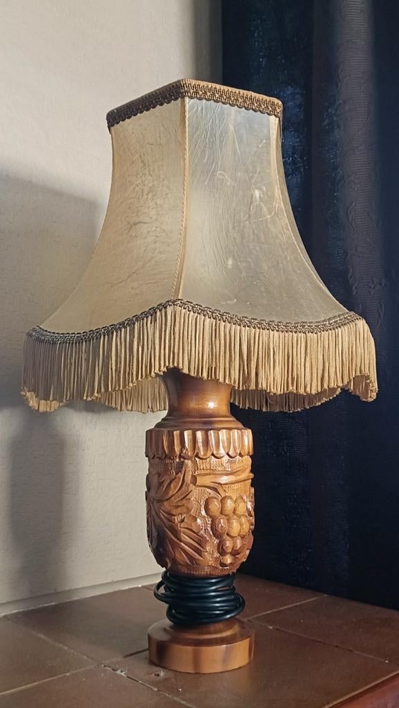 Lampe de table vintage avec abat-jour, Enlèvement