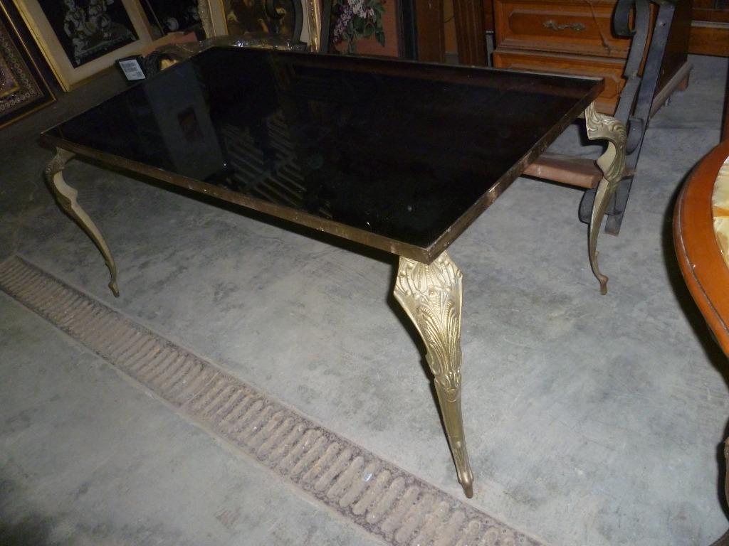 KOPEREN SALONTAFEL MET GLAS, Enlèvement