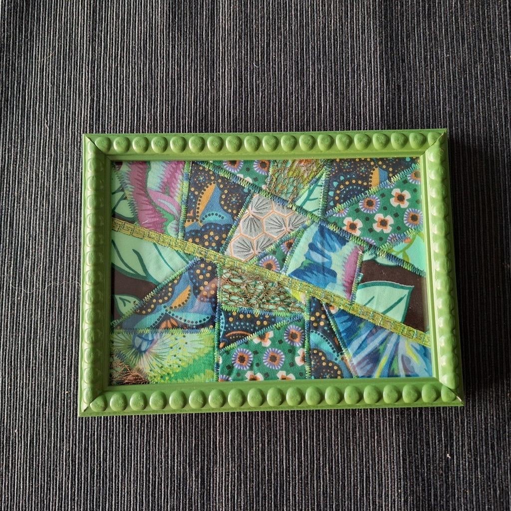 Cartes textiles encadrées, Enlèvement ou Envoi