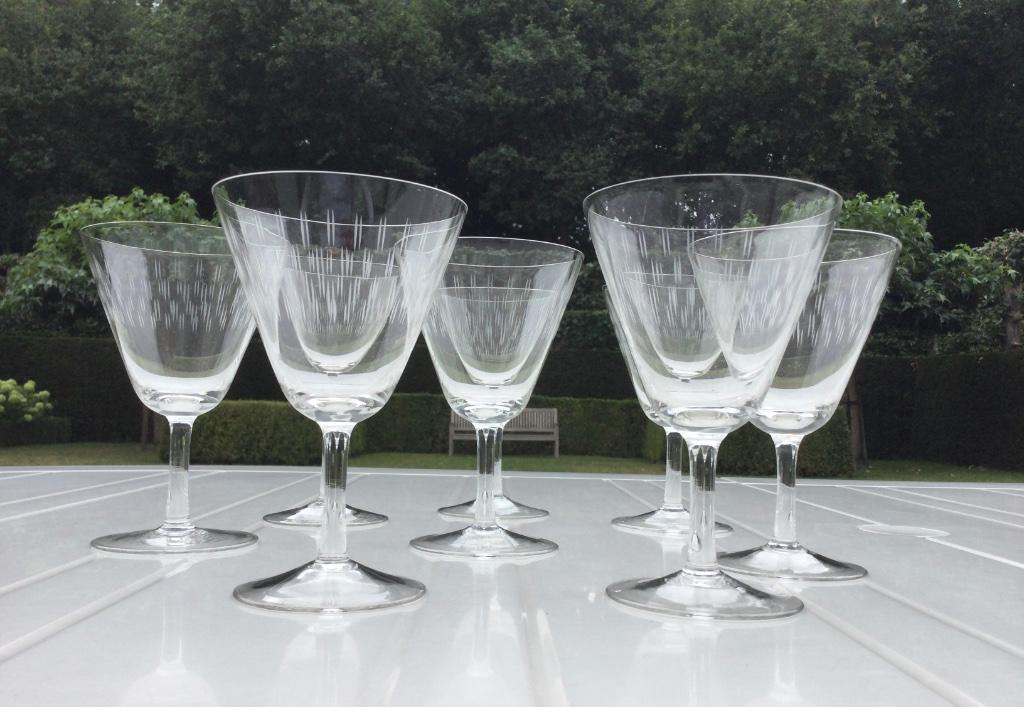 Set van 8 Kristallen glazen 8€/set, Ophalen