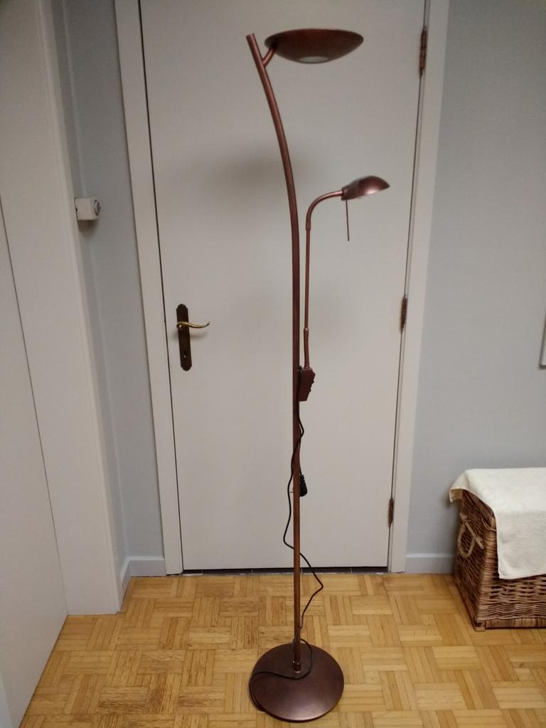 Te Koop vloerlamp halogeen zeer weinig gebruikt, Huis en Inrichting, Ophalen, Gebruikt, Glas, 150 tot 200 cm