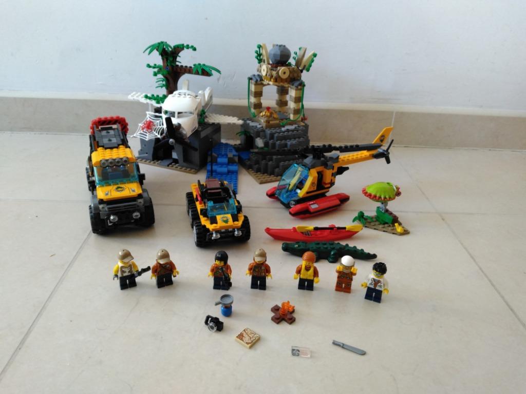 Lego City 60161 Jungle Exploration Site voir description, Enlèvement ou Envoi, Utilisé, Ensemble complet, Lego