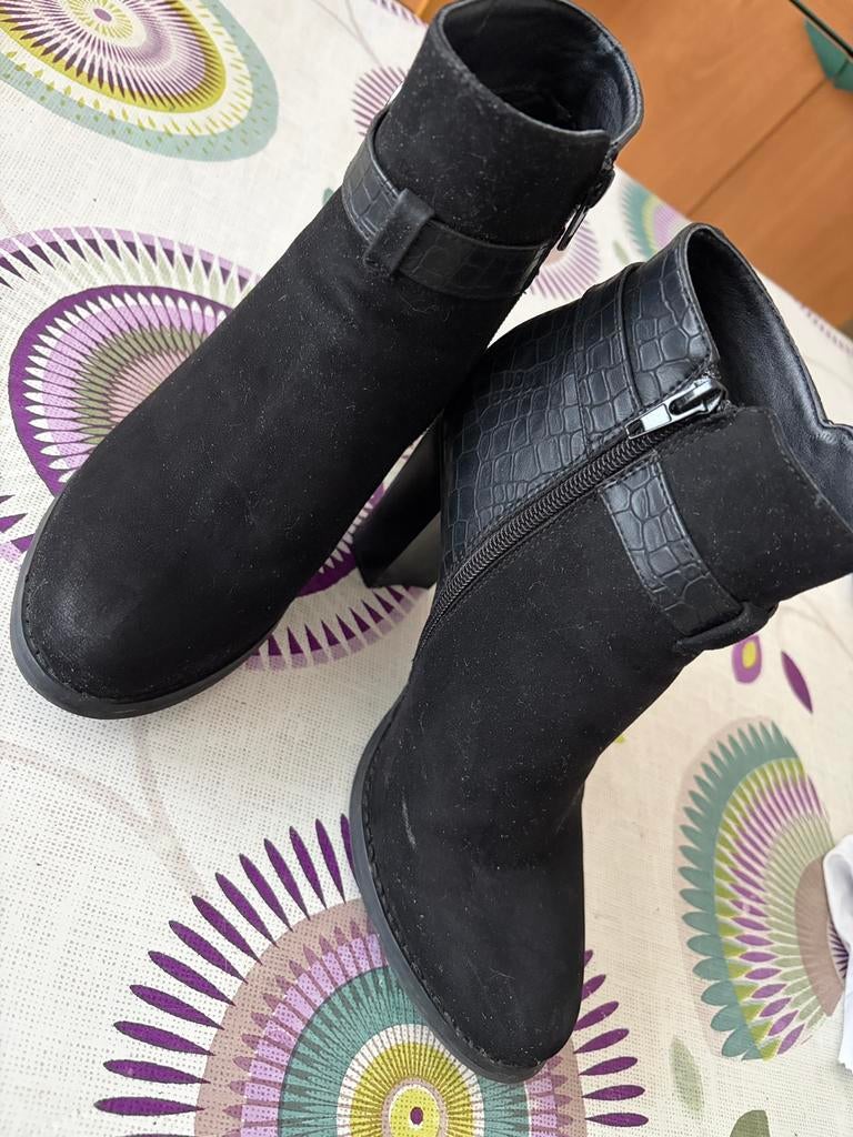 Bottines noires Closer by Chaussea 38, Enlèvement ou Envoi, Comme neuf