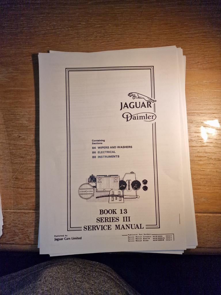 Service manual jaguar xj6 series 3, Ophalen
