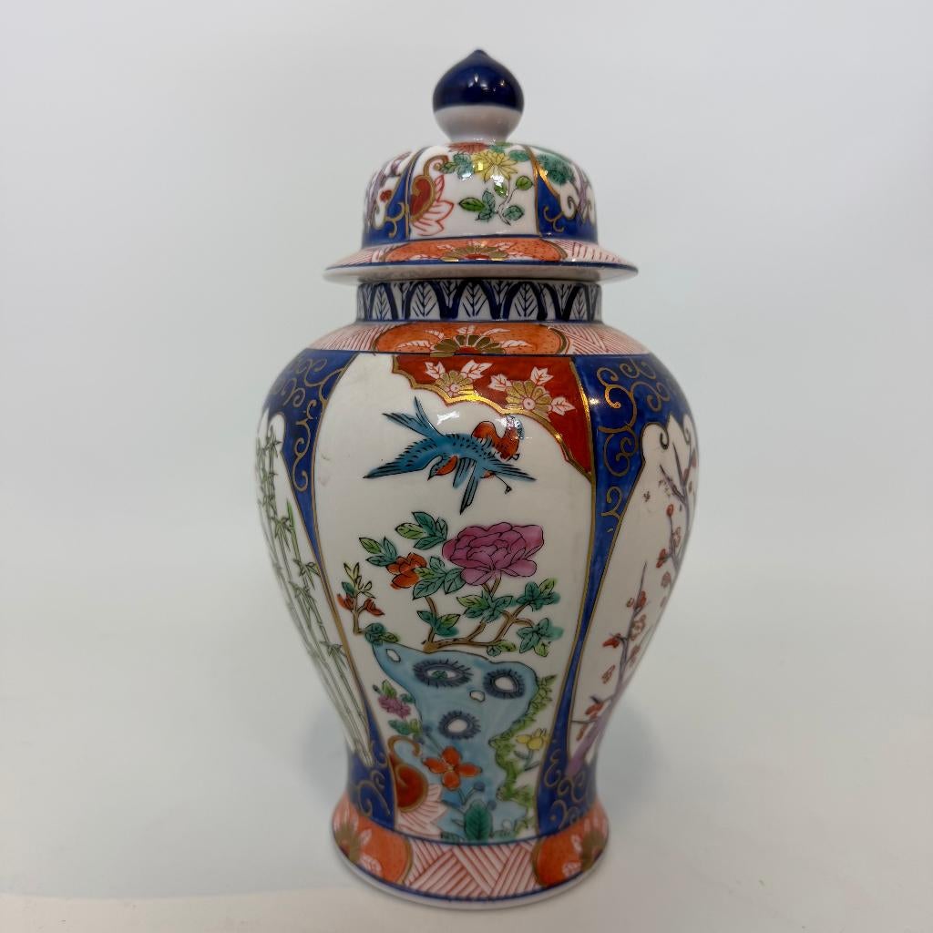 Gouden imari porseleinen tempelpot , Ophalen of Verzenden