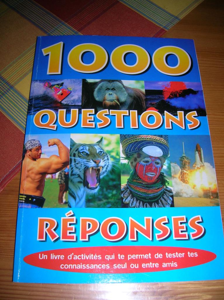 livre d'activités "1000 questions – réponses (encyclopédie), Enlèvement ou Envoi, Utilisé, Général, Tome à part