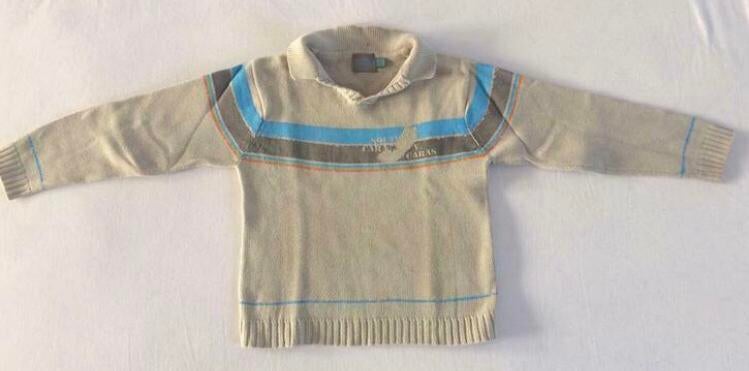 katoenen pull polokraagje Z & Co 5 j 110 beige, Gebruikt, Ophalen of Verzenden, Jongen, Trui of Vest