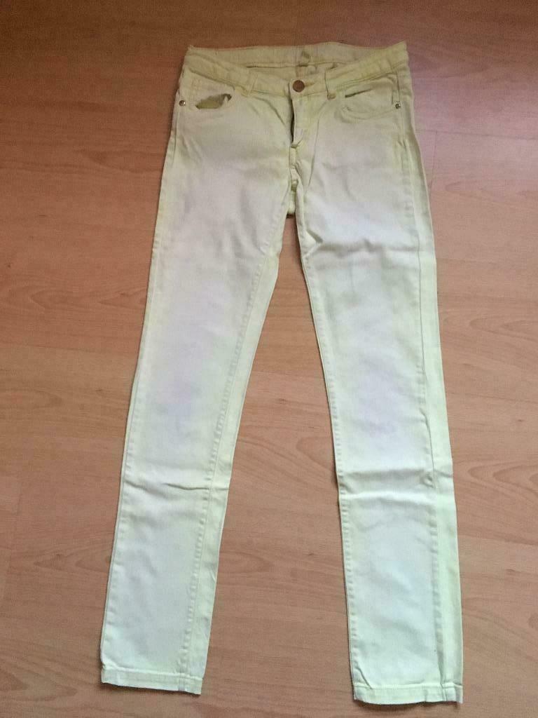 Citroengele broek CKS, Kleding | Dames, Broeken en Pantalons, Geel, Ophalen of Verzenden, Gedragen, CKS