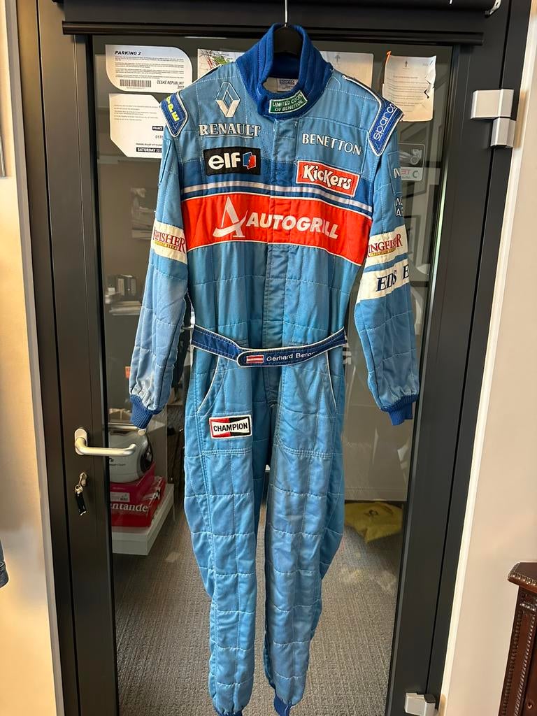 Combinaison F1originale Gerhard Berger Benetton Renault 1996, Enlèvement ou Envoi, Comme neuf