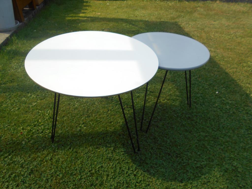 TABLES DE SALON "MAISONS DU MONDE", Enlèvement, Utilisé, Rond, Bois
