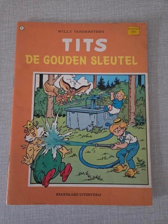 Tits 1, De gouden sleutel., Boeken, Willy Vandersteen, Eén stripboek, Ophalen of Verzenden, Zo goed als nieuw