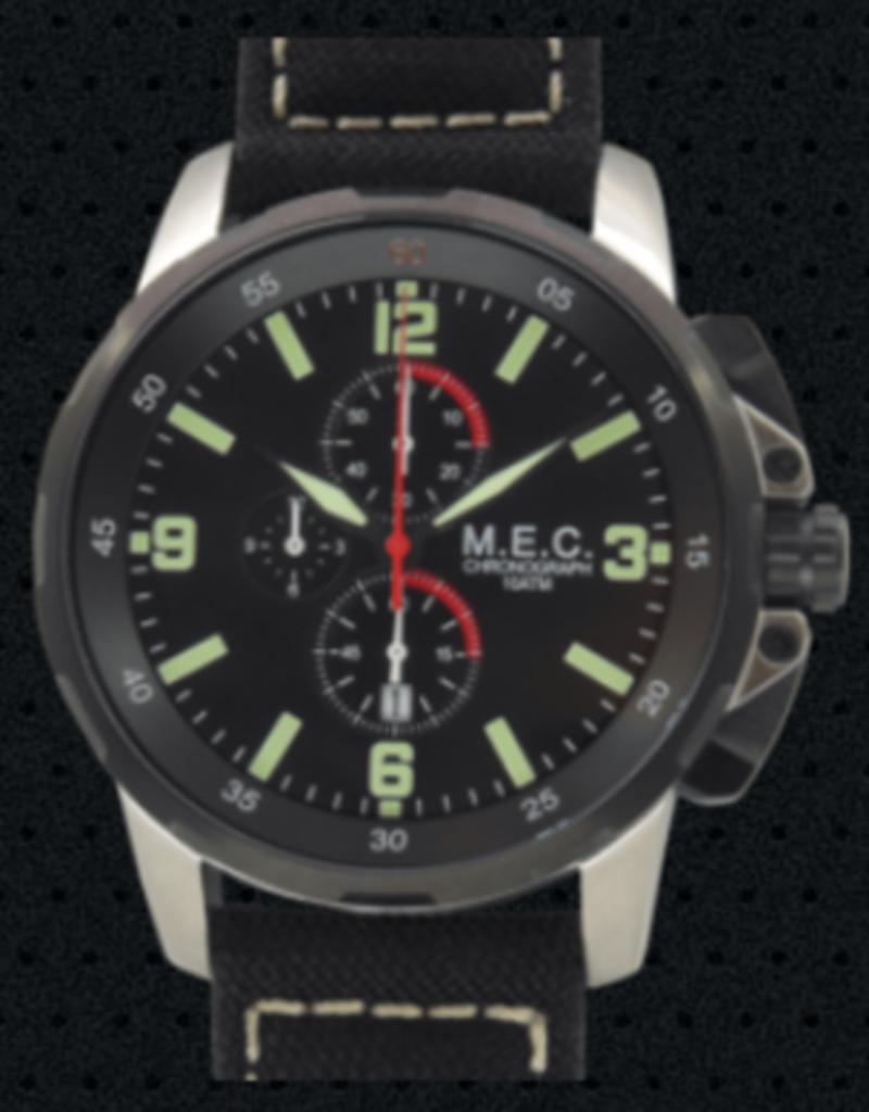 HYDROPLANE CR16 HDP/BK-horloge, Leer, Staal, Polshorloge, Zo goed als nieuw