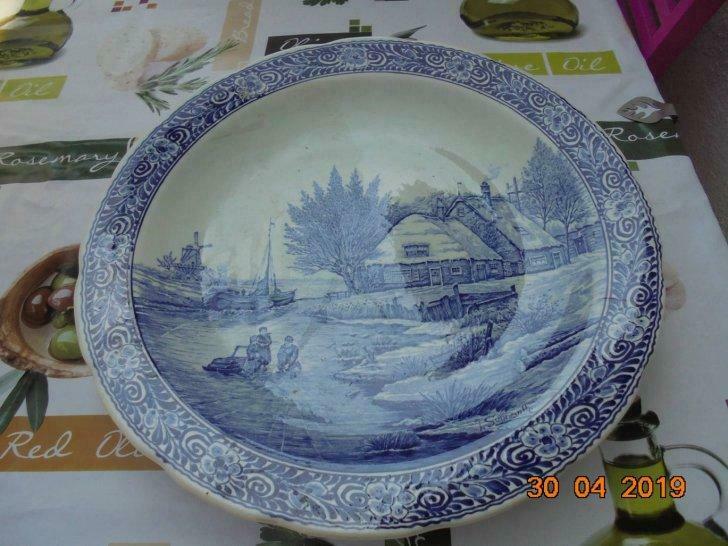grande assiette en delfts, Antiek en Kunst, Ophalen of Verzenden