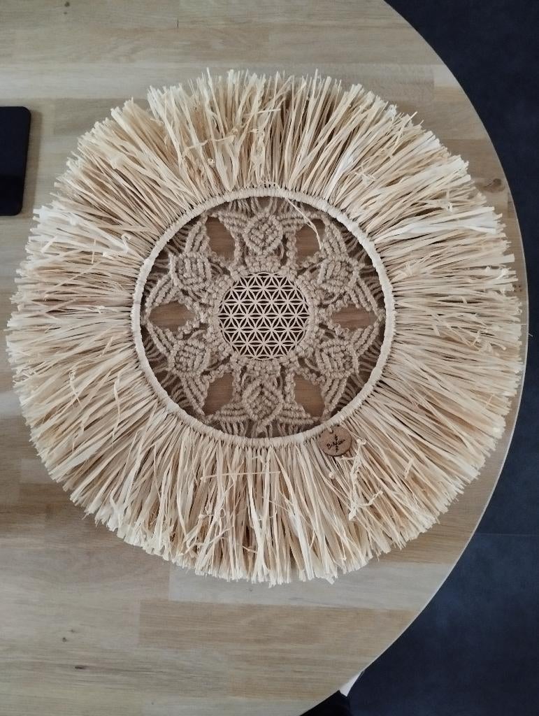 Macramé Bloem des Levens Muurdecoratie, Ophalen, Zo goed als nieuw