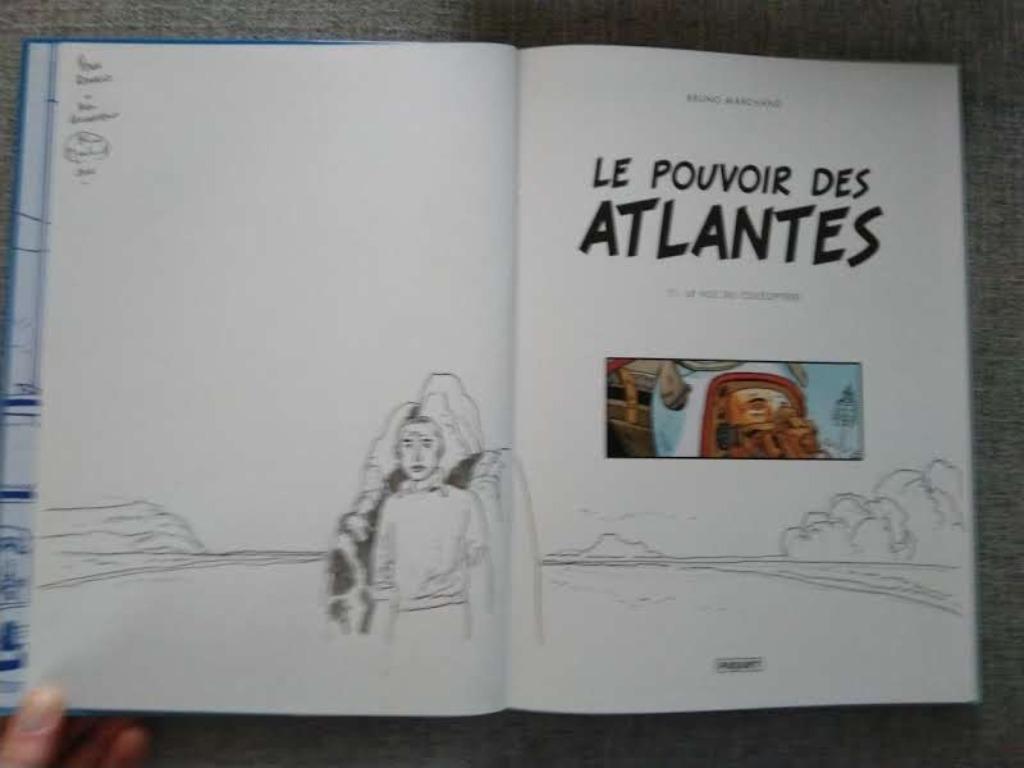 BD Le Pouvoir des Atlantes 1 EO Neuf Dédicacé Marchand, Enlèvement ou Envoi, Marchand, Une BD, Comme neuf