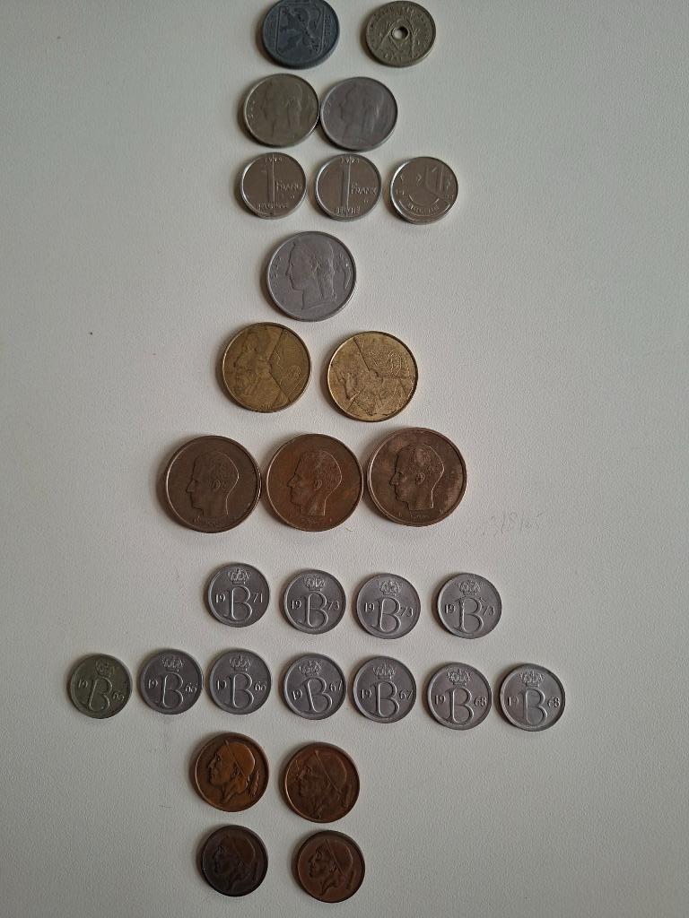 Anciennes pièces belges, Enlèvement ou Envoi, Monnaie en vrac
