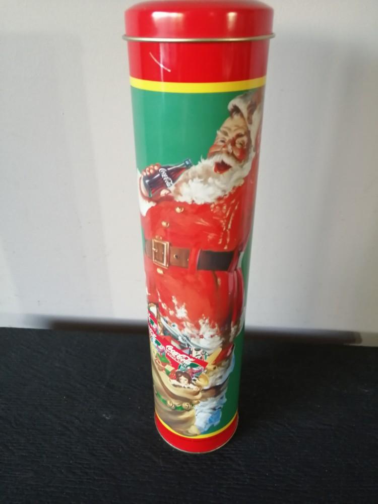 Coca Cola kerst blikken doos met 6 originele kaarsen, Verzamelen, Ophalen