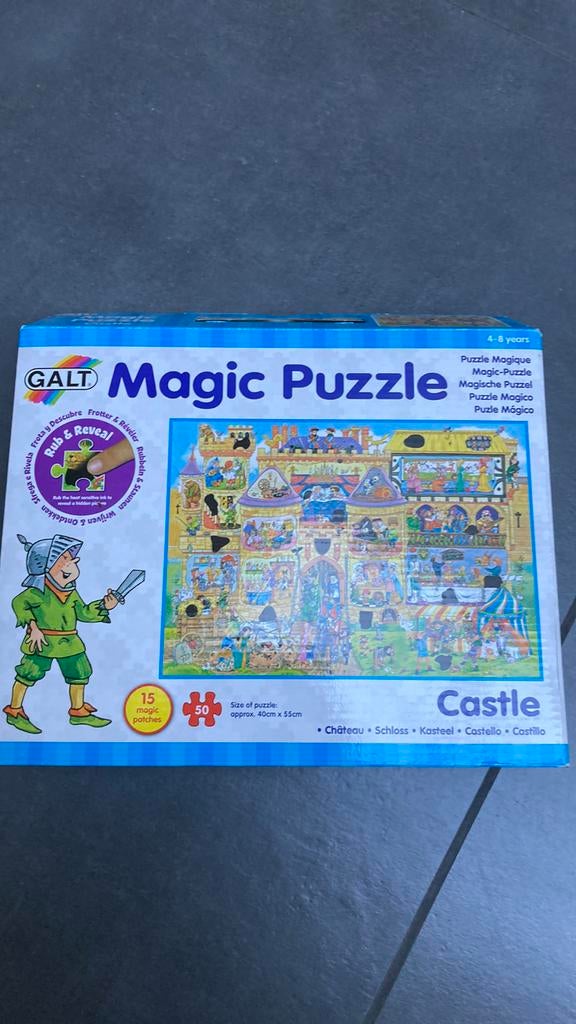 Nr 59: Magic puzzel kasteel 50stuks, Ophalen of Verzenden, 10 tot 50 stukjes, Nieuw, 4 tot 6 jaar