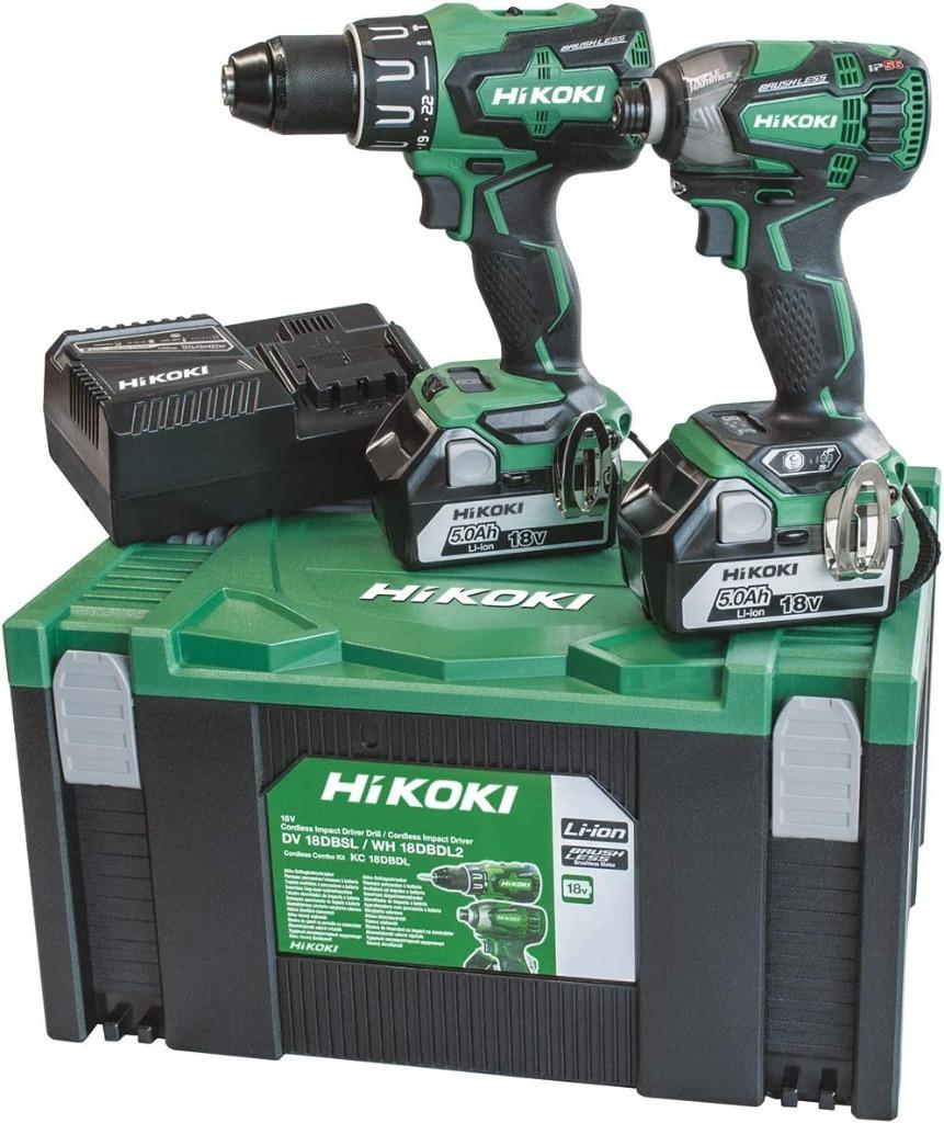HiKOKI Combiset 3 stuks 4X Accu5,0 2X kofferbak, Ophalen