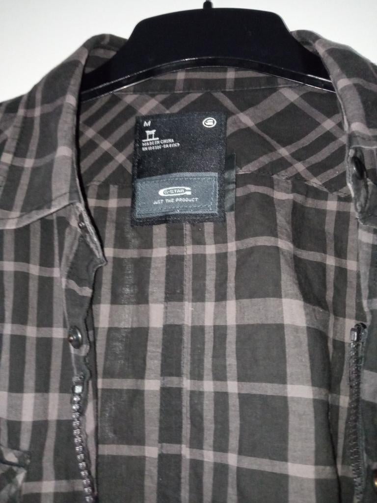G Star RAW model Curtis shirt Mt M nieuw nooit gedragen, G-star Raw, Bruin, Nieuw, Halswijdte 39/40 (M)