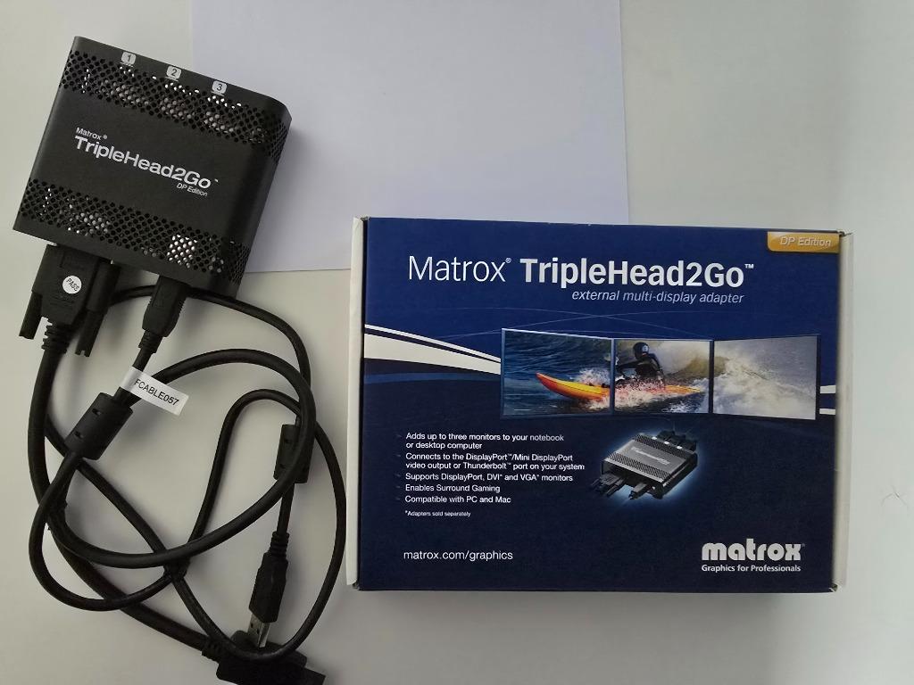Matrox TripleHead2Go grafische uitbreiding met drie monitore, Ophalen, Nieuw