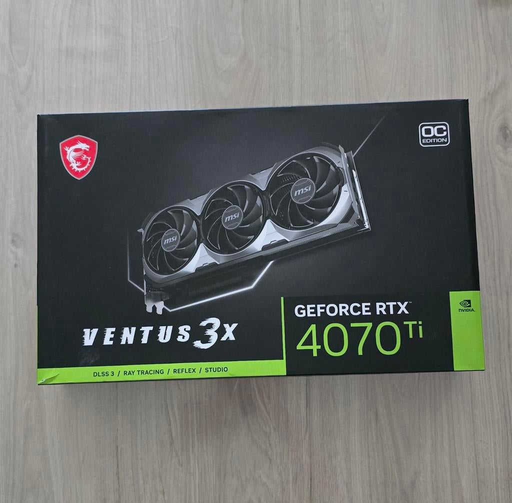 MSI VENTUS 4070Ti, Informatique & Logiciels, Cartes vidéo, Nvidia, PCI, Enlèvement