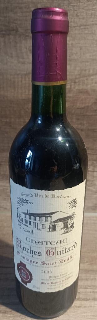 Vin château Roches Guitard, montagne saint Émilion, Enlèvement ou Envoi