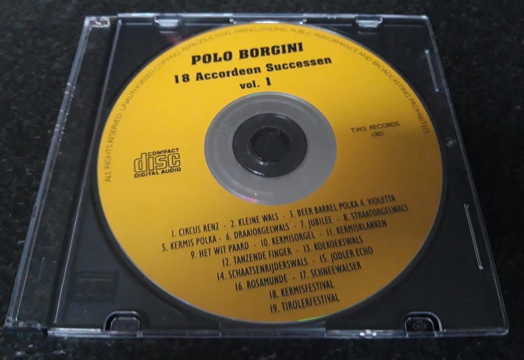 Polo Borgini - 18 Accordeon Successen - volume 1, Envoi, Comme neuf