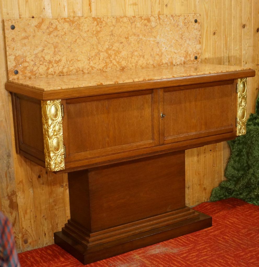 Armoire à desserts ancienne Art Déco, commode, Enlèvement, Utilisé