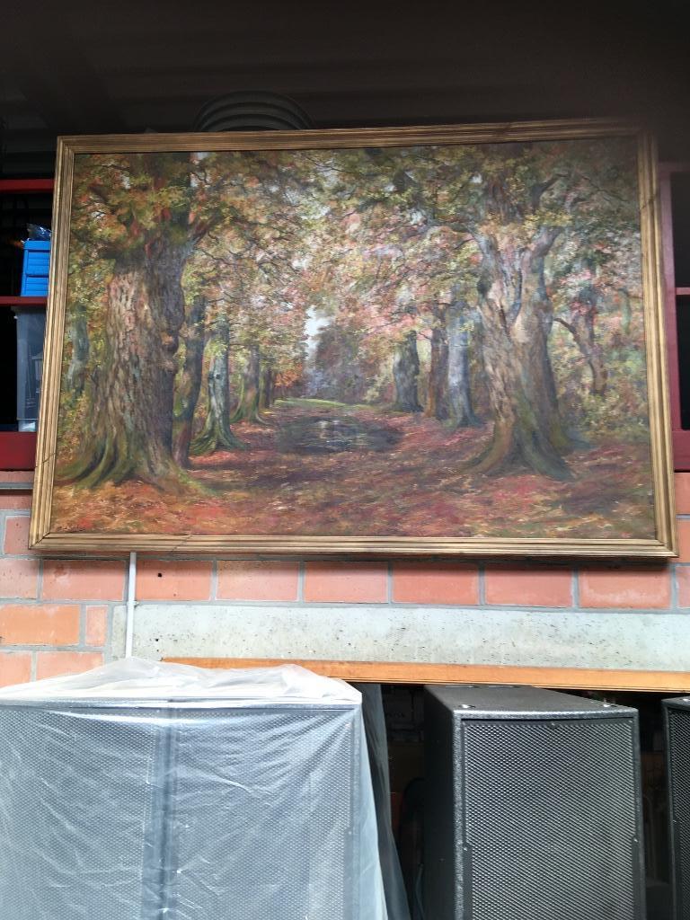 groot schilderij Sadi Houbion 2m10op1m50 , bieden, Ophalen
