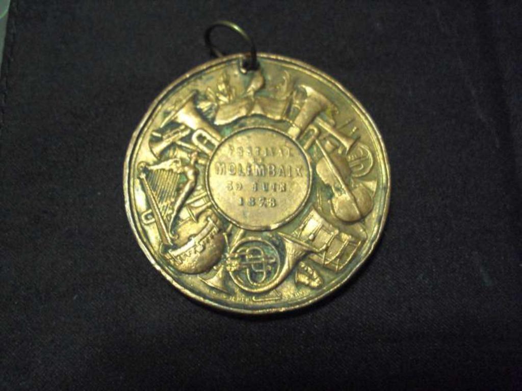 Médaille (bronze) Festival du Molembaix 30 juin 1878, Enlèvement ou Envoi, Bronze
