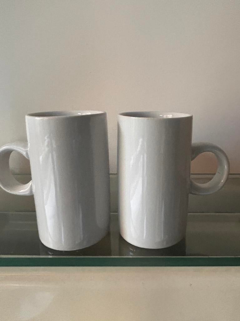 4 hoge koffietassen H8cm D4,5cm merk Bruneau NIEUW, Ophalen, Nieuw, Kop(pen) en/of Schotel(s)