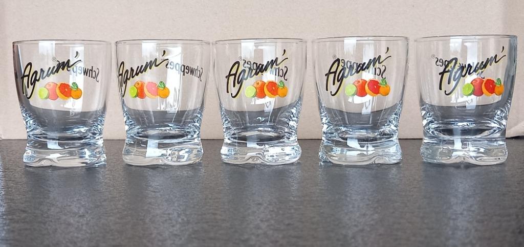 Schweppes Agrum glazen, Verzamelen, Ophalen, Zo goed als nieuw, Frisdrankglas