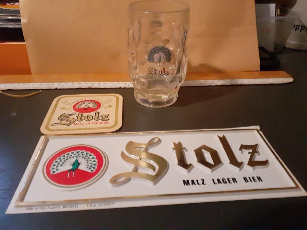 Meiresonne - STOLZ set, Verzamelen, Ophalen of Verzenden, Zo goed als nieuw, Reclamebord