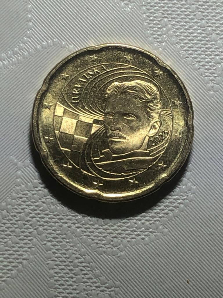 Gebruikte Kroatische euromunt van 20 cent 2023 in goede staa, Postzegels en Munten, Munten | Europa | Euromunten, Ophalen of Verzenden