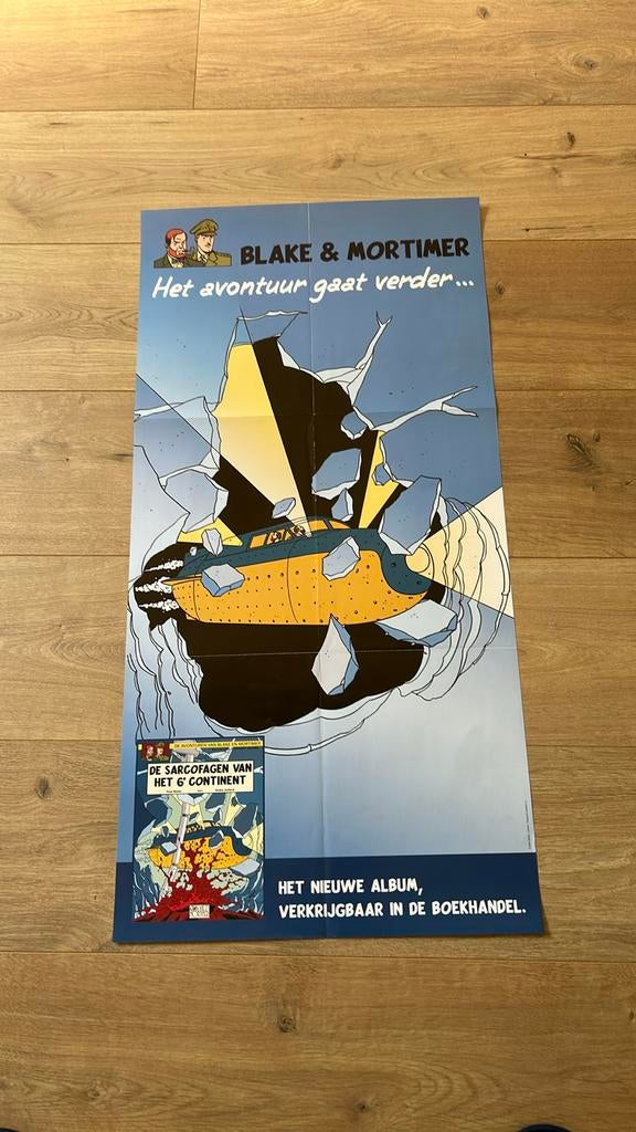 Jacobs Juillard affiche Blake en Mortimer 2004, Verzamelen, Ophalen of Verzenden, Zo goed als nieuw