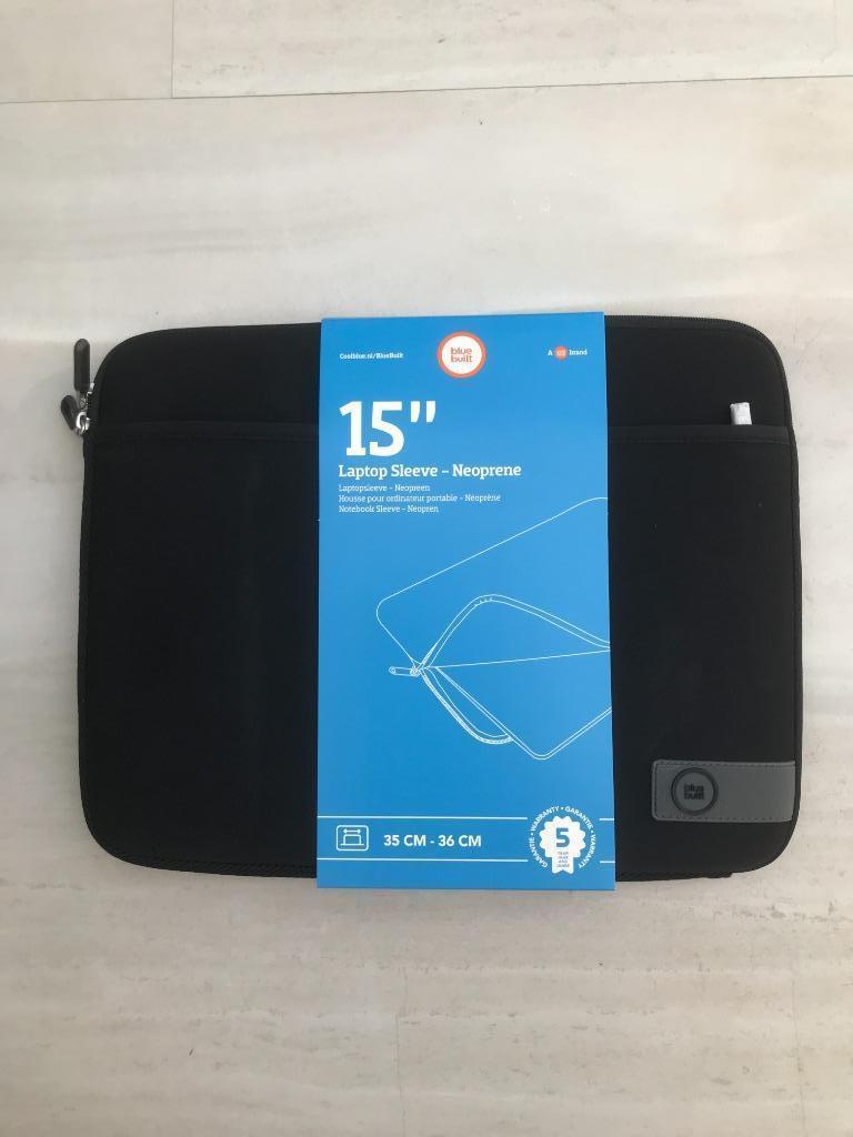 BlueBuilt laptop sleeve - neoprene 15", Computers en Software, Laptoptassen, Verzenden, 15 inch, Nieuw