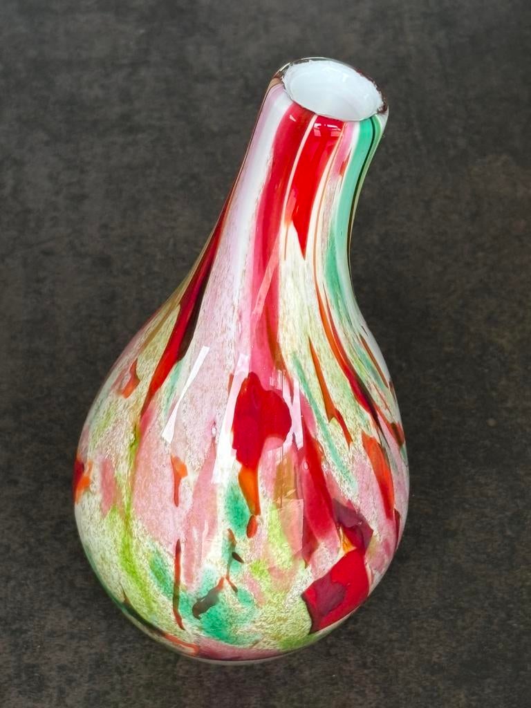 Vase en verre soufflé Fidrio, Maison & Meubles, Accessoires pour la Maison | Vases, Enlèvement ou Envoi, Comme neuf, Rouge, Verre
