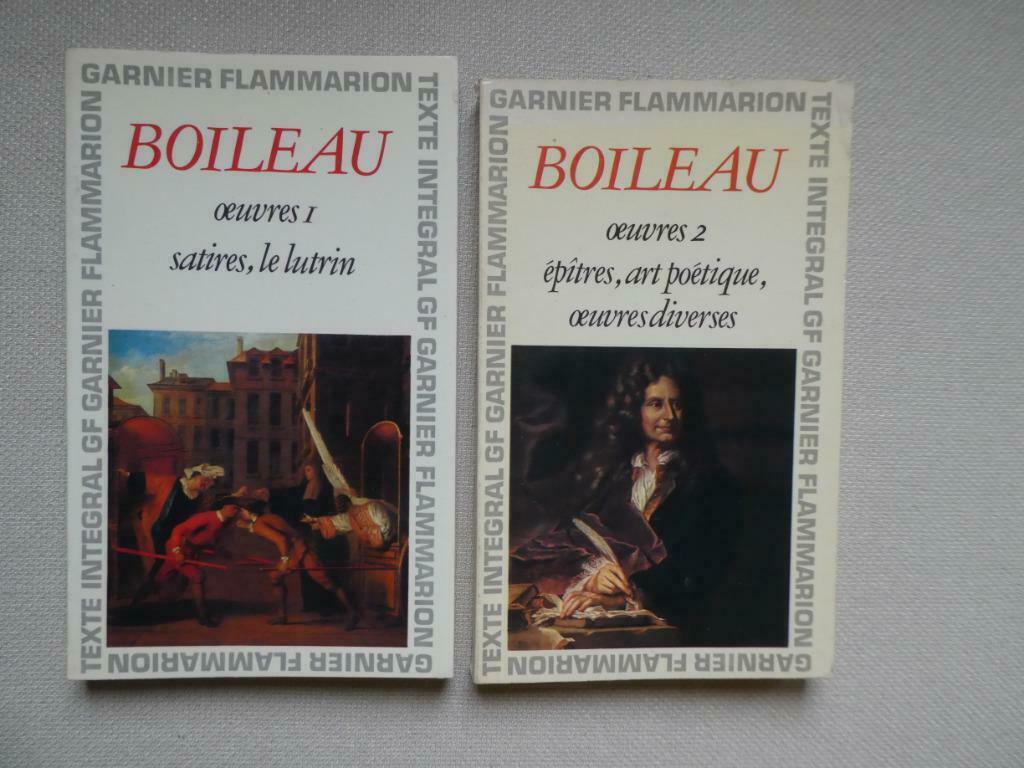 BOILEAU - Oeuvres 1 et 2, Enlèvement ou Envoi, Utilisé