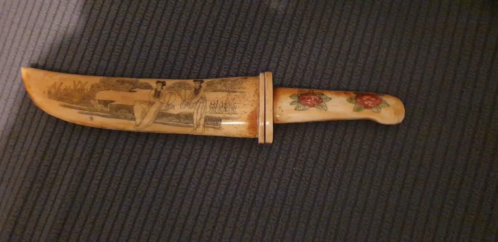 Authentic mooi Antique Chinese drakenmes, Antiek en Kunst, Ophalen of Verzenden