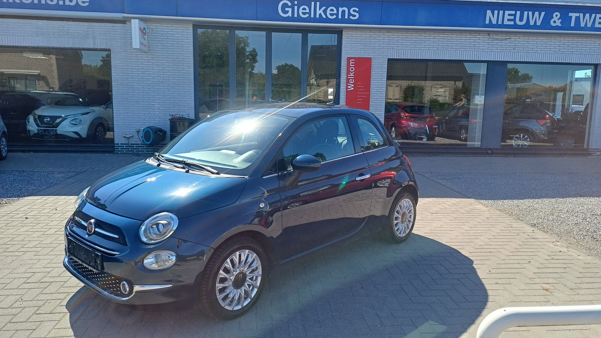 Fiat 500 1.2i Lounge/navi,airco/1jaar garantie, Autos, 1242 cm³, Achat, Euro 6, 69 ch