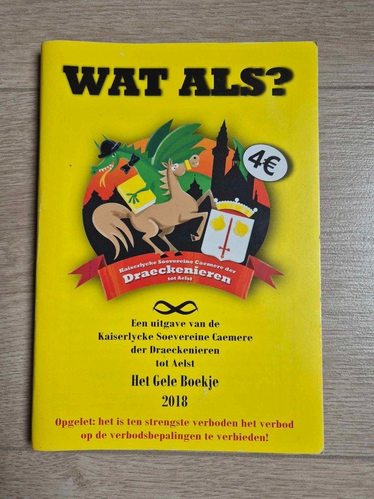Carnaval Aalst Geel boekje 2018, Ophalen of Verzenden