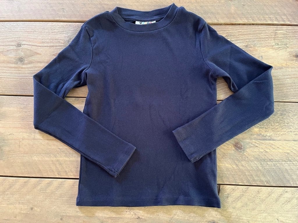 JBC (fish & chips) blauwe longsleeve 134, Kinderen en Baby's, Meisje, JBC, Ophalen of Verzenden, Zo goed als nieuw