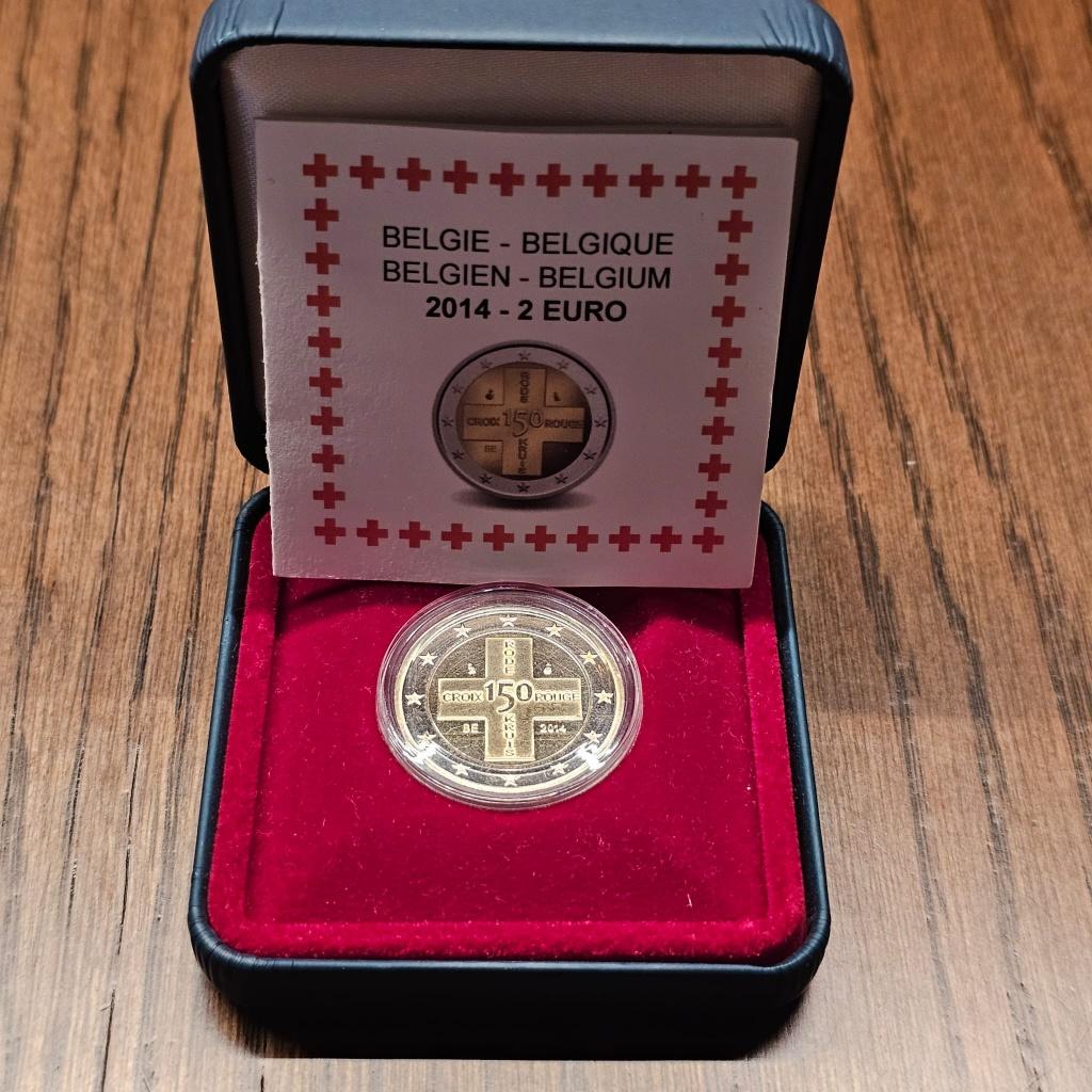 België 2 euro Proof 2014 - Rode Kruis, Ophalen, België, 2 euro, Setje