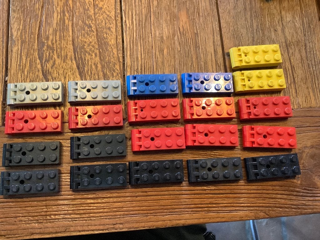 LEGO Hinge Plate 2 x 4 - 21 stuks / 383-11-2, Ophalen of Verzenden, Gebruikt, Losse stenen, Lego