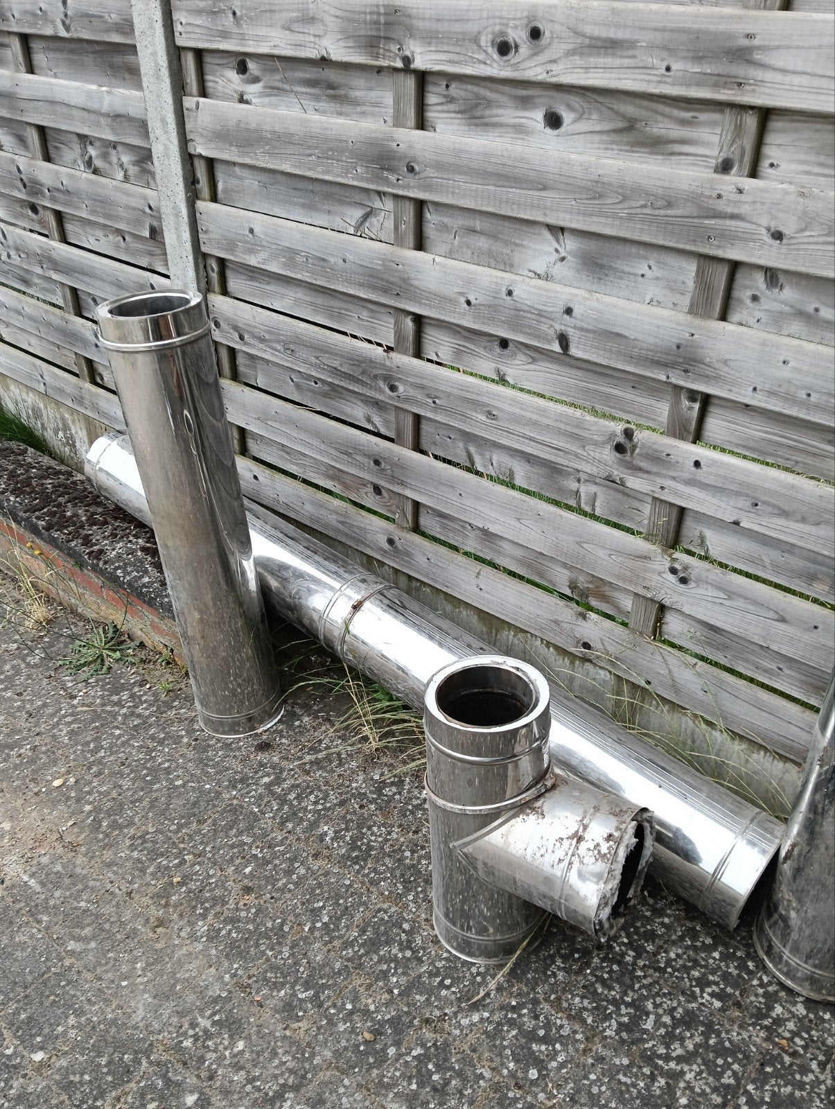 Inox geïsoleerde buizen complete set dubbelwandig, Doe-het-zelf en Bouw, Buizen en Afvoer, Ophalen, Inox